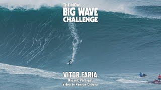 Vitor Faria at Nazaré  Big Wave Challenge 202324 Entry [upl. by Persse]