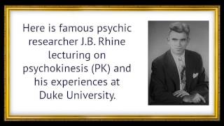 JB Rhine famous paranormal researcher speaks about ESP parapsychology etc [upl. by Maillw]