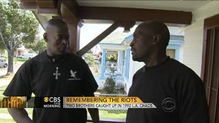 20 years after LA riots brothers reflect [upl. by Dyoll]