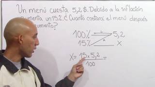 Porcentajes de Aumento  Cual es el precio después del aumento [upl. by Kolodgie]