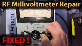 280 Millivac MV828A RF Millvoltmeter Repair [upl. by Roth]