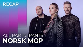 Norsk Melodi Grand Prix 2024 Norway  All Participants  RECAP [upl. by Kred697]