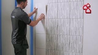 Die neue Art Fliesen zu verlegen mit Cristalgrip von Johnson Tiles  BAUHAUS [upl. by Otilesoj]