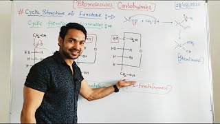 Biomolecules  Cyclic Structure Of Fructose  Haworth Structure [upl. by Theresina]