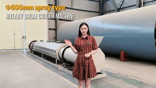 Spray Type Rotary Drum Cooler Machine for Cooling [upl. by Dalpe]