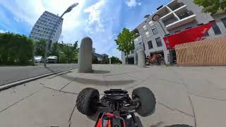 POV from RC Basher with Insta360X2 camera [upl. by Akiram]