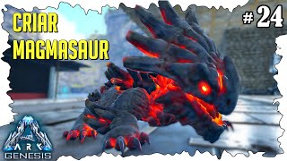 Crianza de Magmasaur  ARK GENESIS 24  Servidor Oficial PVE [upl. by Anidualc]