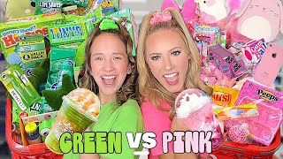 GREEN 🐢🍀🍏 VS PINK 🐷🌸🎀 TARGET SHOPPING CHALLENGE [upl. by Cordula177]