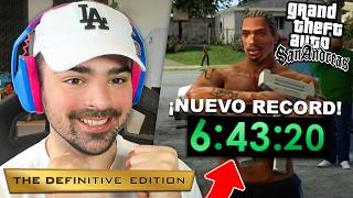 Jugué GTA DEFINITIVE EDITION y conseguí RECORD en SPEEDRUN 64320 [upl. by Lezned]