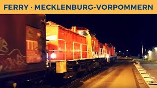 Ferry MECKLENBURGVORPOMMERN in Rostock Deutsche Bahn double traction shunting Cargo Train [upl. by Horne200]