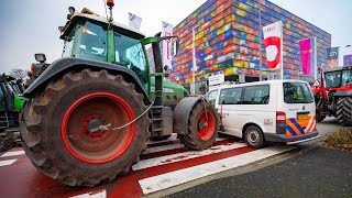 Boerenprotest Mediapark in Hilversum 🚜🚜🚜 [upl. by Alexei]