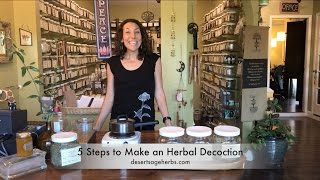 5 Steps to Make an Herbal Decoction with Desert Sage Herbs [upl. by Gerick]