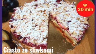 🇮🇹 CIASTO ZE ŚLIWKAMI I KRUSZONKĄ ❗gotowe w 20 minut1❗Crispy cake with plums and crumble [upl. by Sandy]