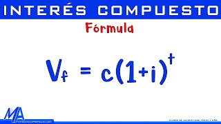 Fórmula del interés compuesto  Explicación [upl. by Hedi]