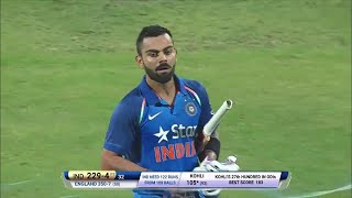 Virat Kohli 122 105 vs England 1st ODI 2017 Pune Ball By Ball [upl. by Elletsyrk]