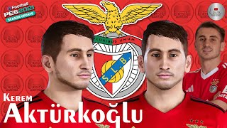 Kerem Aktürkoglu Face PES 2021 SL BENFICA NISZ Gaming  Face Build  PES 2020 [upl. by Paryavi612]