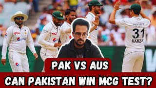 Can Pakistan Win MCG Test Match  Pakistan Vs Australia  Test Match Day 2 Review [upl. by Anneirb]