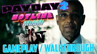 Payday 2 Hotline Miami DLC  Day 1 The Dentist  Gameplay  Walkthrough [upl. by Copland]