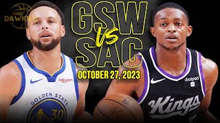 Golden State Warriors vs Sacramento Kings Full Game Highlights  October 27 2023  FreeDawkins [upl. by Kiel524]