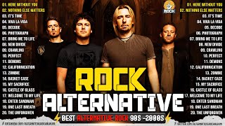 2000s Alternative Rock Playlist🔥🔥Linkin Park Coldplay Hinder Metallica Evanescence Green Day [upl. by Mad]