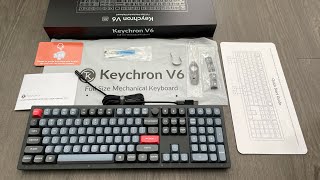 Keychron V6 Mechanical Keyboard Unboxing [upl. by Eivets418]