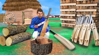 Wood Carving Wooden Cricket Bat Moral Stories Hindi Kahani Bedtime Stories Hindi Stories New Comedy [upl. by Epolenep]