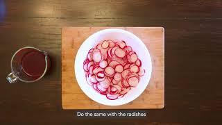 Macrobiotic Cooking Lesson How to Make Quick Ume Pickles [upl. by Annoet]