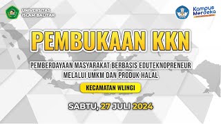 🔴 PEMBUKAAN KKN UNIVERSITAS ISLAM BALITAR 2024 [upl. by Asirrac]