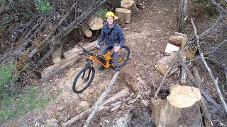 Building a mountain bike track through the Tasmanian Bush [upl. by Gilberta308]