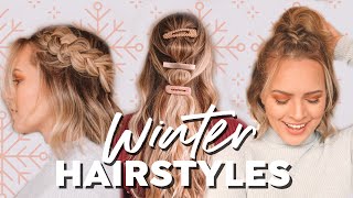 Easy Winter Hairstyles and Braids  Kayley Melissa [upl. by Lamoree789]