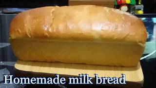 HOMEMADE MILK BREAD RECIPEHow to make milk bread from scratch [upl. by Teuton]