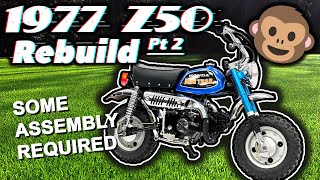 REVEAL 1977 Honda Z50 Mini Trail Restoration 🔧 Monkey Bike Rebuild  Part 2 🐵 WILL IT AWESOME YES [upl. by Nerad]