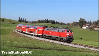 DB 218 496 met 4 dostos op de König Ludwig bahn [upl. by Edgell]