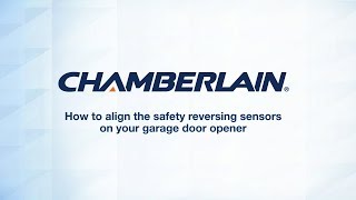 How to Align the Safety Reversing Sensors on Your Chamberlain Garage Door Opener [upl. by Taddeusz334]