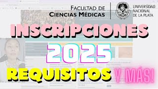 INSCRIPCIONES 2025 UNLP MEDICINA  LA PLATA  ESTUDIAR MEDICINA EN ARGENTINA [upl. by Anaitat582]