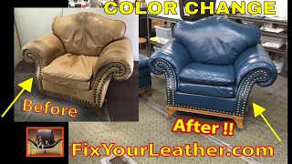 Leather Color Change Video  FixYourLeathercom [upl. by Nonregla]