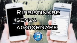 iLEX RAT Ripristinare iPhone senza aggiornare [upl. by Gnad]