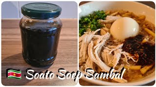 đź‡¸đź‡· Saoto soep sambal ketjap receptHot soy sauce [upl. by Nosae]