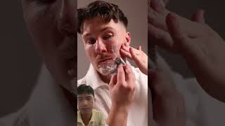 shaving skincare satisfying letsshave skincareroutine [upl. by Seroka657]