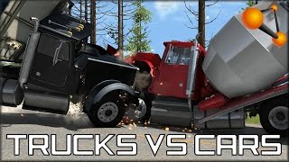 BeamNG Drive Trucks Vs Cars 3  Insanegaz [upl. by Giraldo115]