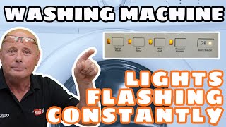 How to fix Indesit washing machine flashing LED error  EASY 2 STEP GUIDE [upl. by Slocum]