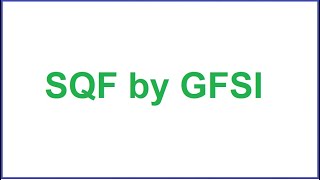 What is SQF Safe Quality Food by GFSI in Urdu  hidi [upl. by Adila]