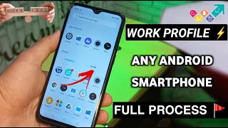 How to enable work profile in any Android Smartphone  Work profile setup android ⚡⚡⚡ [upl. by Treblih]