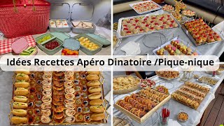 Idées Recettes Apéro dînatoire  PiqueNique Simple et Rapide [upl. by Inalaehak]