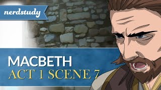 Macbeth Summary Act 1 Scene 7  Nerdstudy [upl. by Ailem264]