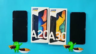 Samsung Galaxy A20 vs Samsung Galaxy A30 [upl. by Annawot478]