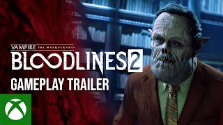 Vampire the Masquerade Bloodlines 2  Official Gameplay Trailer [upl. by Bolt]