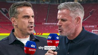 quotWhat are you talking aboutquot  Carra and Nev HEATED argument over Man United 😡 [upl. by Nilesoj]