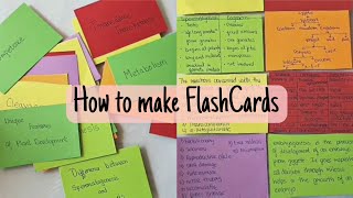 How To make Flashcards and use them in Hindi  studywithhimani [upl. by Ayikat]