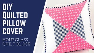 How to Sew a Quilted Throw Pillow Cover [upl. by Halli]